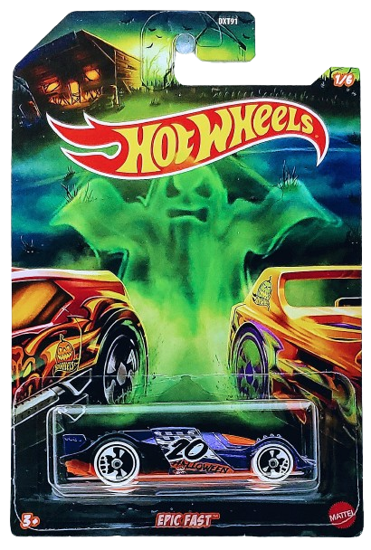 Hot Wheels 2020 - Halloween Series 1/6 - Epic Fast - Purple - Skull Wheels