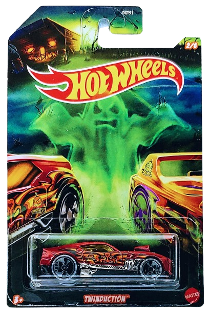 Hot Wheels 2020 - Halloween Series 2/6 - Twinduction - Dark Red - Skull Wheels