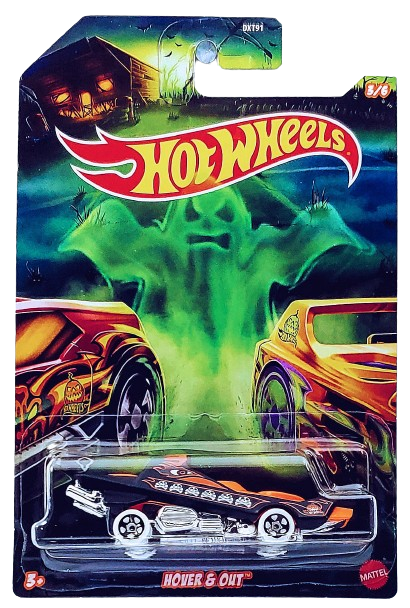 Hot Wheels 2020 - Halloween Series 3/6 - Hover & Out - Matte Black - 5 Spokes