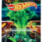 Hot Wheels 2020 - Halloween Series 5/6 - HW Poppa Wheelie - Transparent Green / Eyeballs