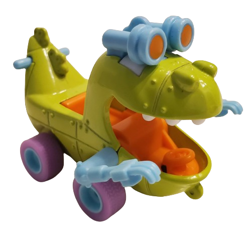 Hot Wheels 2021 - Premium / Replica Entertainment / Rugrats - Reptar Wagon - Green - Metal/Metal & Real Riders