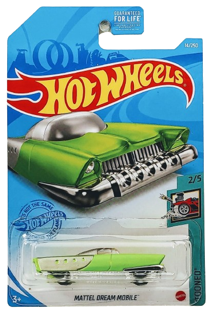 Hot Wheels 2021 - Collector # 014/250 - Tooned 2/5 - Mattel Dream Mobile - Green - USA Card