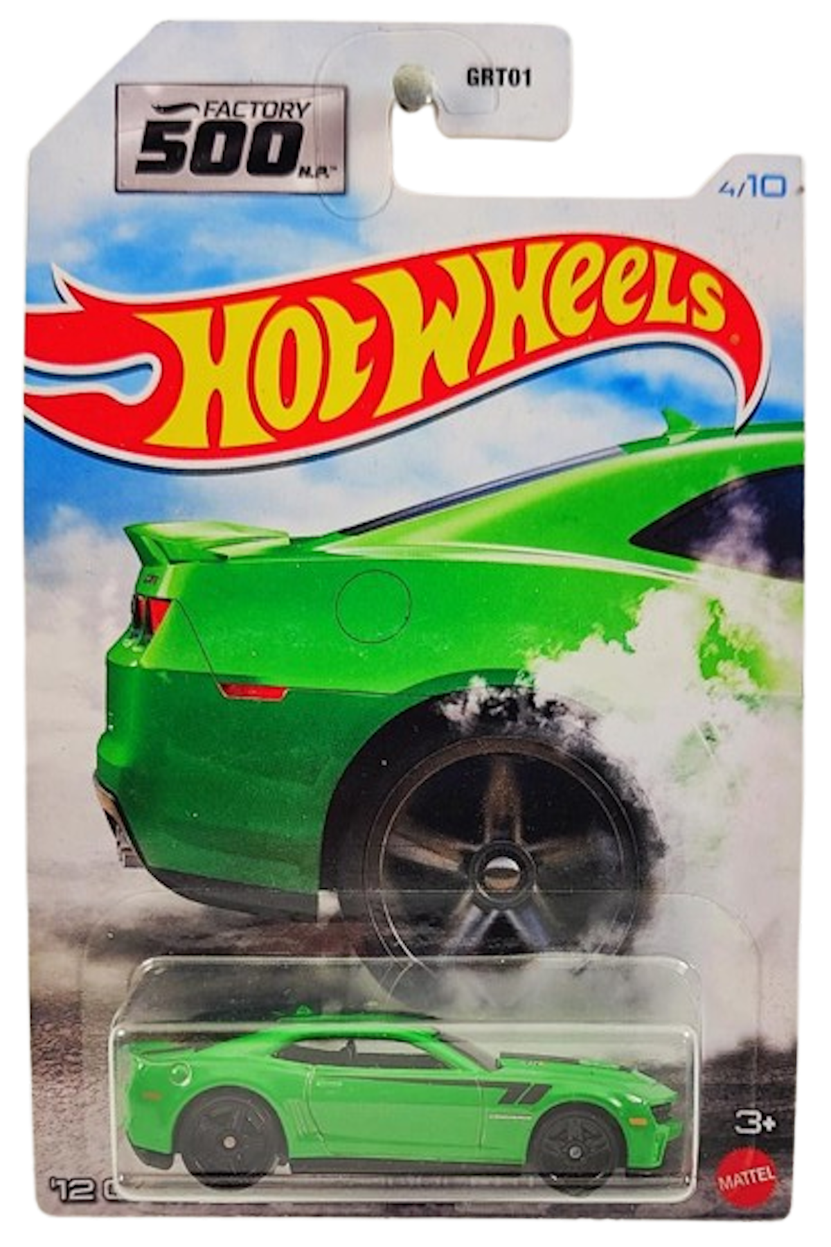 Hot Wheels 2021 - Theme / Factory 500 H.P. # 4/10 - '12 Camaro ZL1 Concept - Green - Black PR5 Wheels - Walmart Exclusive