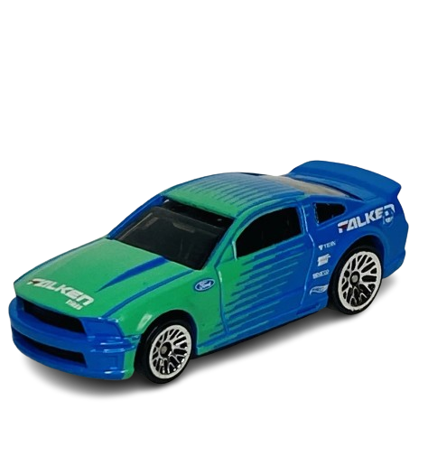 Hot Wheels 2023 - Collector # 205/250 - Then And Now 04/10 - '07 Ford Mustang - Falken Racing Blue - USA