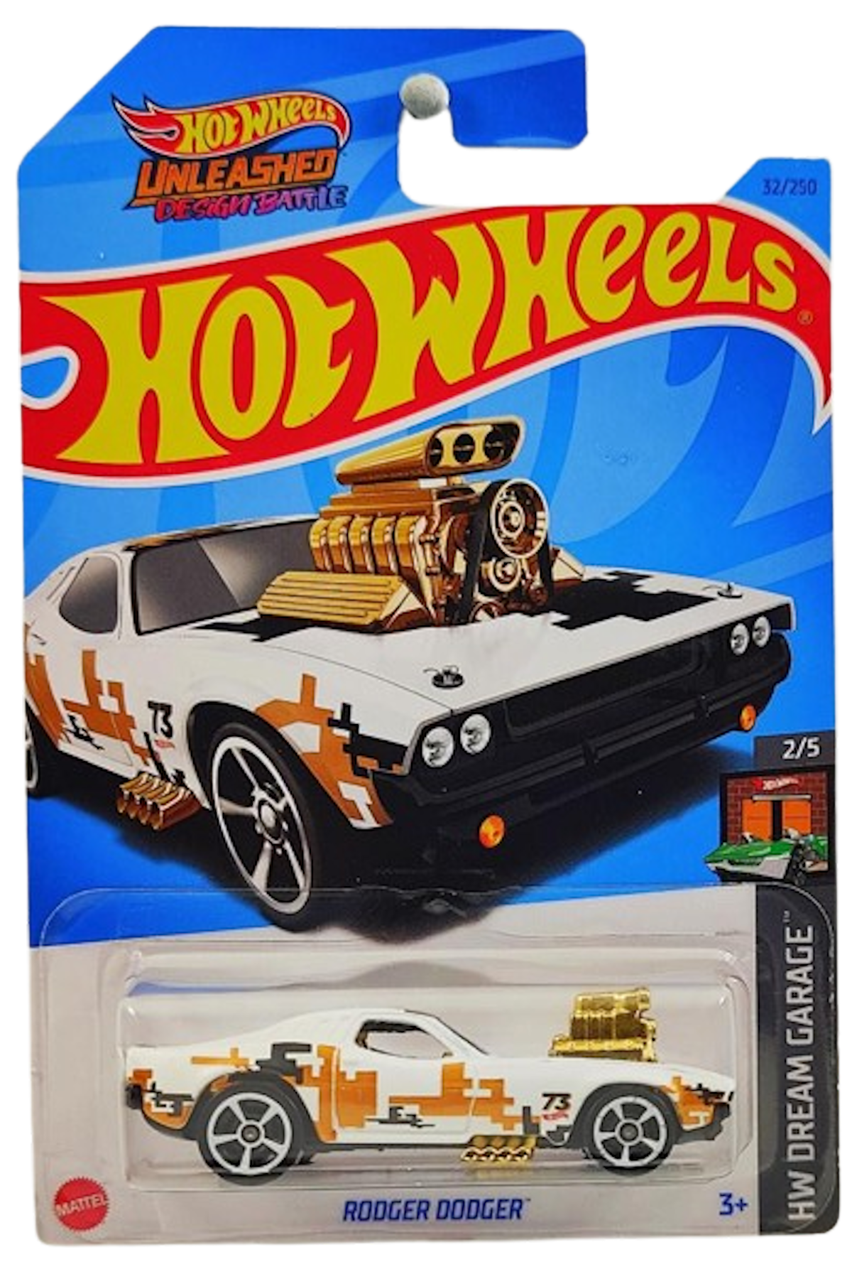 Hot Wheels 2023 - Collector # 032/250 - HW Dream Garage 2/5 - Rodger Dodger - White - IC