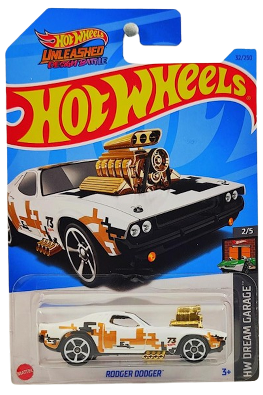 Hot Wheels 2023 - Collector # 032/250 - HW Dream Garage 2/5 - Rodger Dodger - White - IC