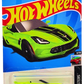 Hot Wheels 2023 - Collector # 034/250 - HW Roadsters 04/10 - Corvette C7 Z06 Convertible - Lime Green - Dollar General Exclusive - USA