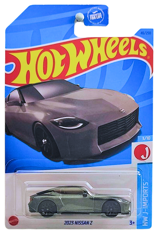 Hot Wheels 2023 - Collector # 046/250 - HW J-Imports 2/5 - 2023 Nissan Z - Gray - "From the Vault" Exclusive - USA