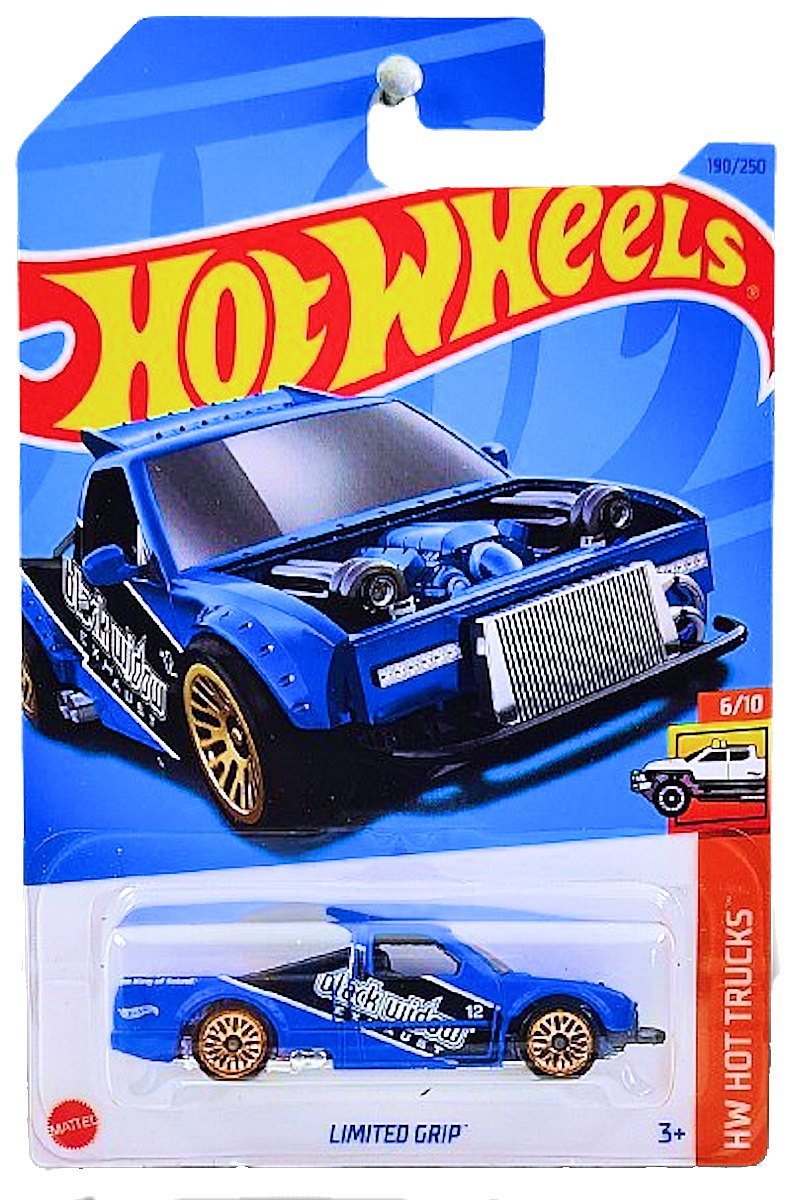 Hot Wheels 2023 - Collector # 190/250 - HW Hot Trucks 06/10 - New Models - Limited Grip - Matte Blue - IC