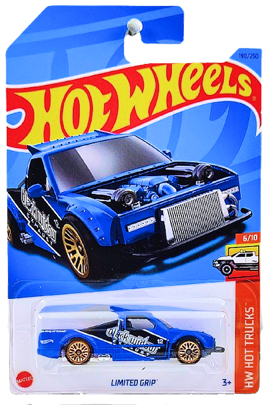 Hot Wheels 2023 - Collector # 190/250 - HW Hot Trucks 06/10 - New Models - Limited Grip - Matte Blue - IC