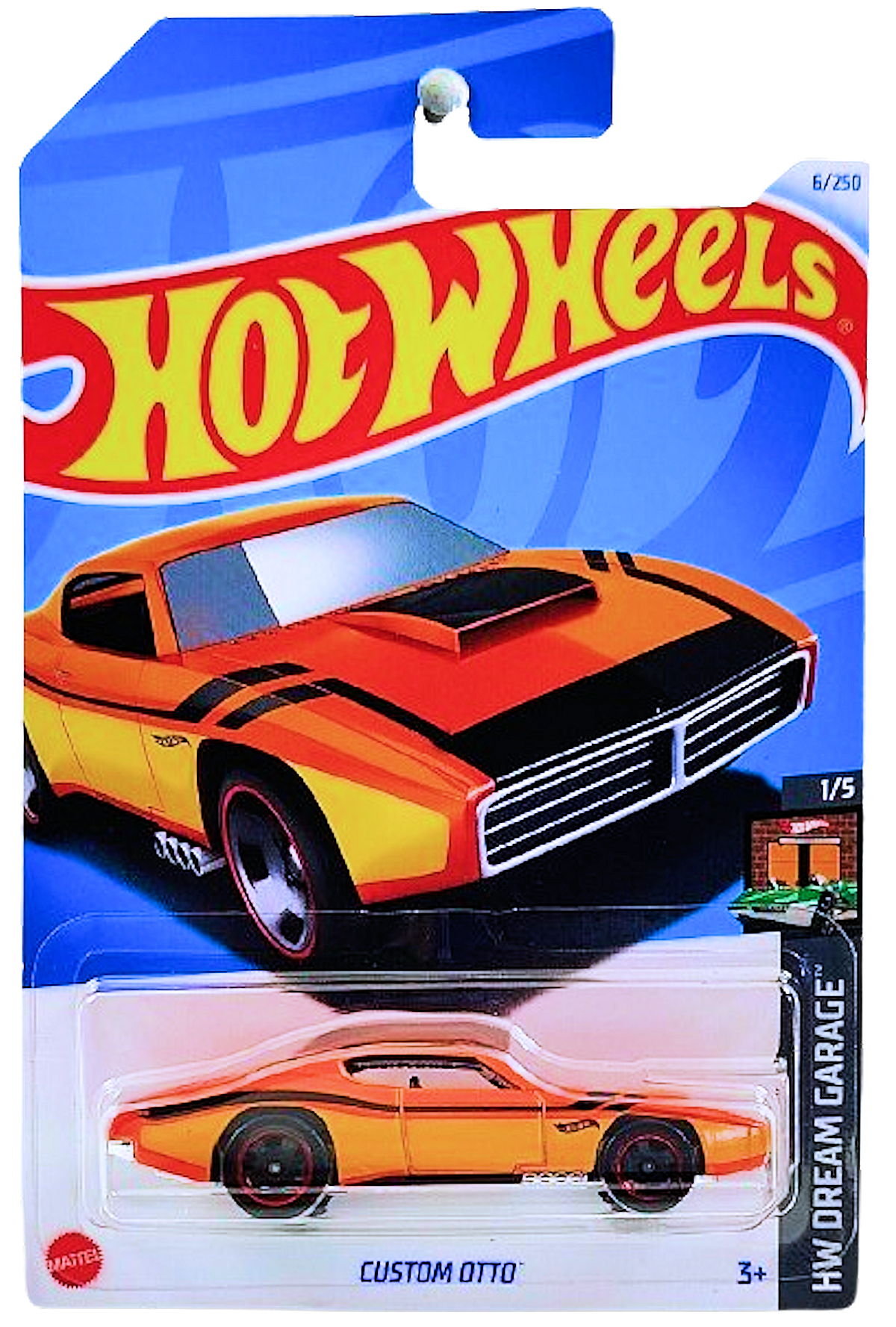 Hot Wheels 2024 - Collector # 006/250 - HW Dream Garage 01/05 - Custom Otto - Orange - IC