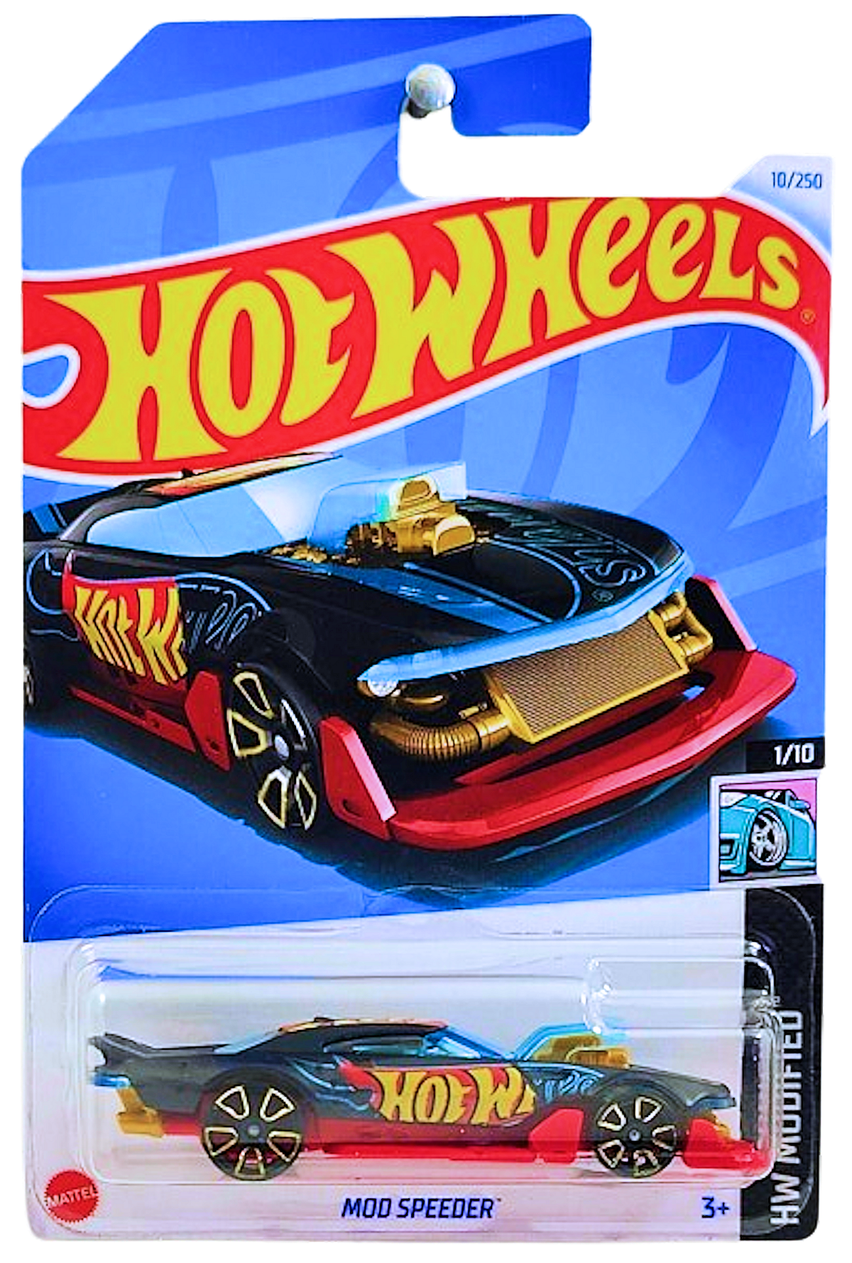 Hot Wheels 2024 - Collector # 010/250 - HW Modified 01/10 - Mod Speeder - Matte Black - IC