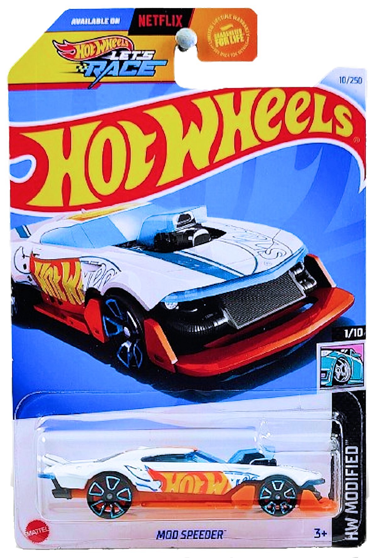 Hot Wheels 2024 - Collector # 010/250 - HW Modified 01/10 - Mod Speeder - White - USA