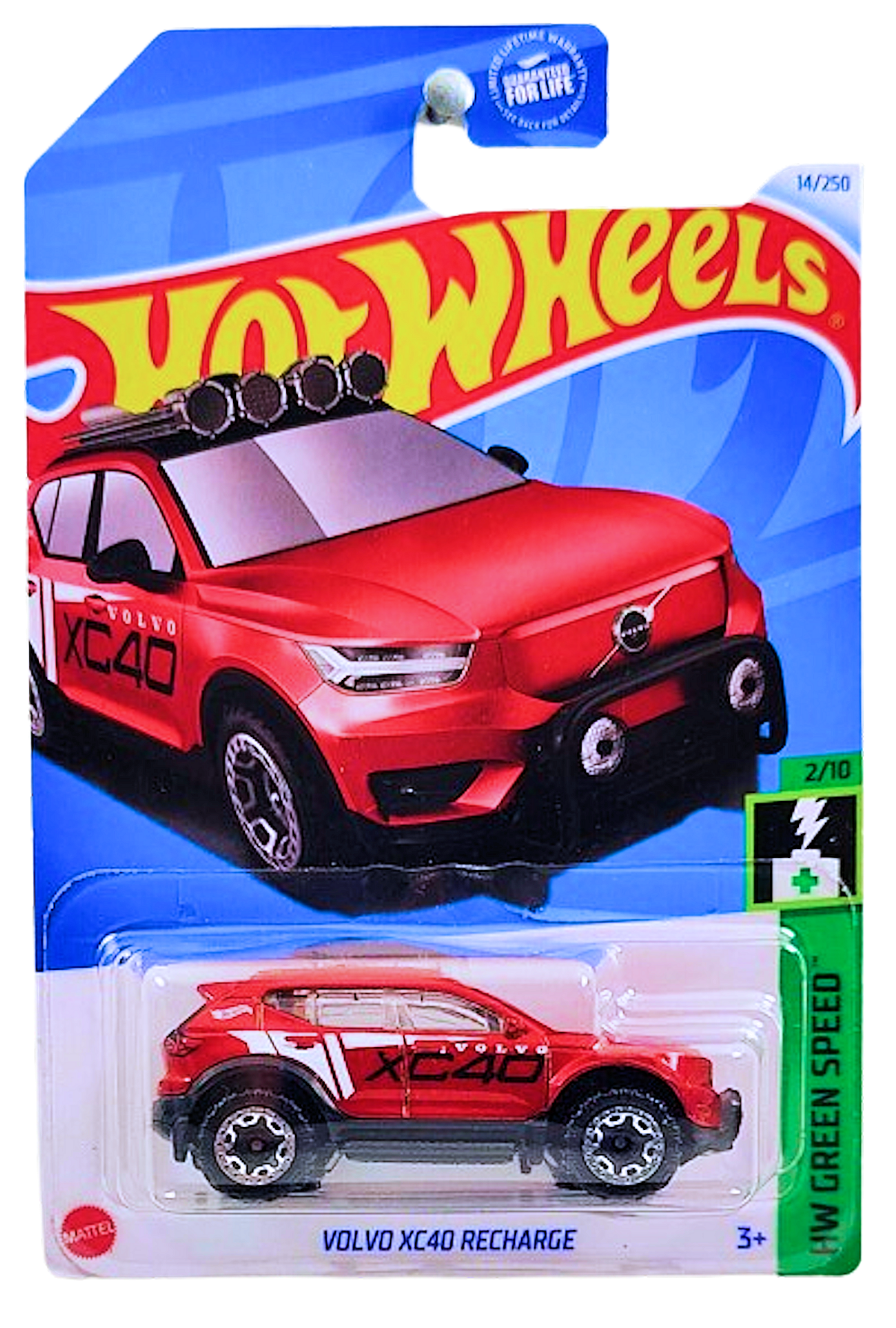 Hot Wheels 2024 - Collector # 014/250 - HW Green Speed 02/10 - Volvo XC40 Recharge - Metallic Red - Kroger Exclusive - USA