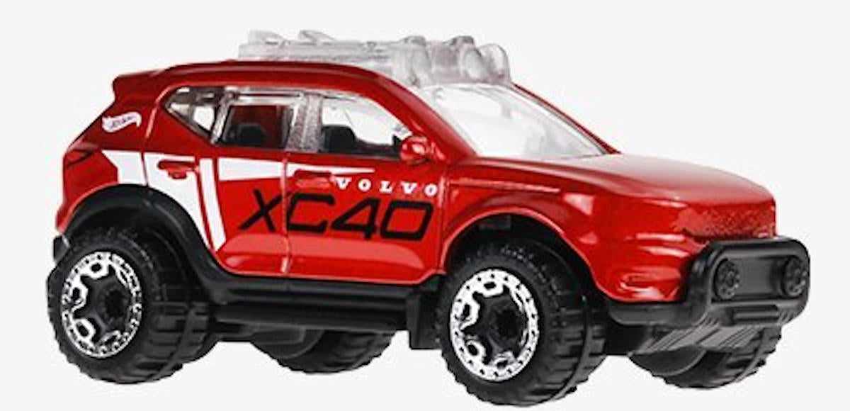 Hot Wheels 2024 - Collector # 014/250 - HW Green Speed 02/10 - Volvo XC40 Recharge - Metallic Red - Kroger Exclusive - USA