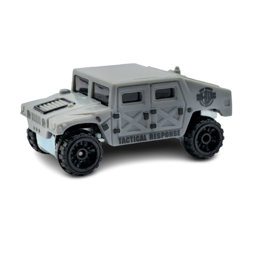 Hot Wheels 2024 - Collector # 033/250 - HW First Response 4/10 - Humvee - Gray / 'Tactical Response' - USA Card