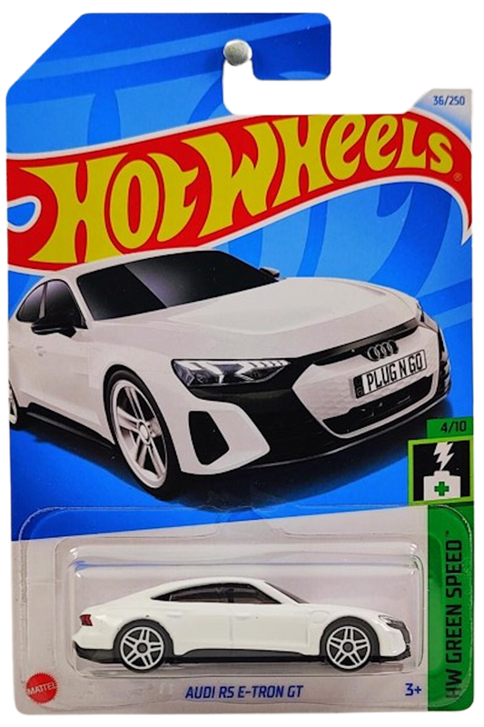 Hot Wheels 2024 - Collector # 036/250 - HW Green Speed 04/10 - Audi RS E-Tron GT - Ibis White - IC