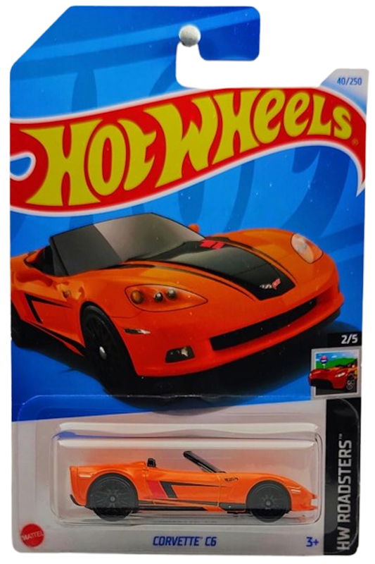 Hot Wheels 2024 - Collector # 040/250 - HW Roadsters 02/05 - Corvette C6 - Orange - IC