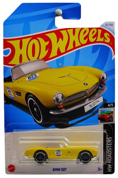 Hot Wheels 2024 - Collector # 067/250 - HW Roadsters 4/5 - BMW 507 - Yellow - IC