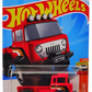 Hot Wheels 2024 - Collector # 068/250 - HW Hot Trucks 3/10 - '57 Jeep FC - Red - White BAJA5 Wheels - USA Card