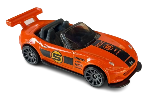 Hot Wheels 2024 - Collector # 069/250 - HW J-Imports 3/10 - '15 Mazda MX-5 Miata - Orange / #5 - USA Card