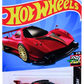 Hot Wheels 2024 - Collector # 099/250 - HW Race Day 3/10 - Pagani Zonda R - Dark Red Metallic - Gold Lace Wheels - USA Card