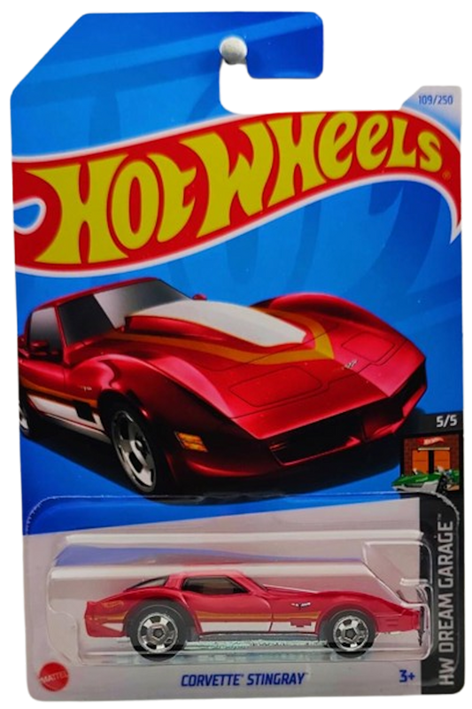 Hot Wheels 2024 - Collector # 109/250 - HW Dream Garage 05/05 - Corvette Stingray - Cherry Red - IC