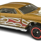 Hot Wheels 2024 - Collector # 113/250 - HW Reverse Rake 03/05 - Layin' Lowrider - Gold - USA 'Let's Race' Card