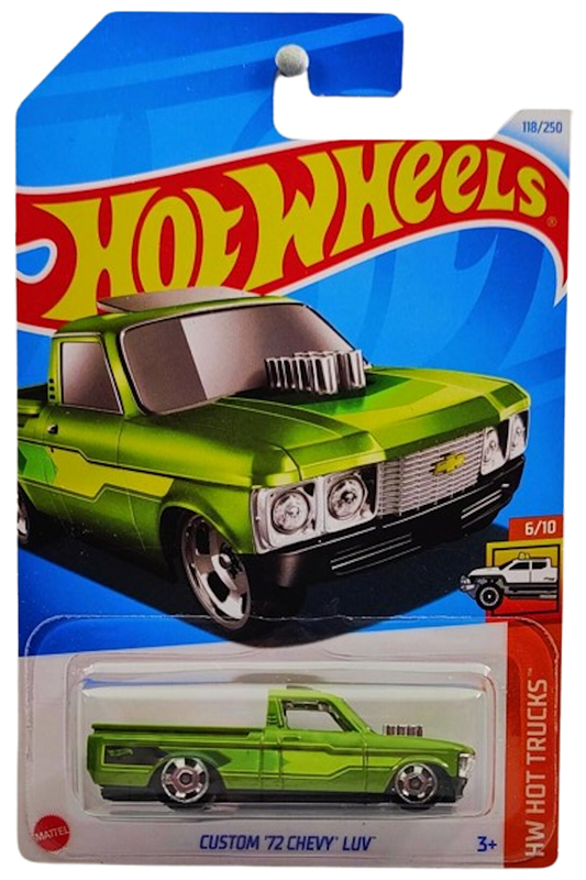 Hot Wheels 2024 - Collector # 118/250 - HW Hot Trucks 06/10 - Custom '72 Chevy LUV - Green - IC