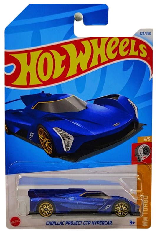 Hot Wheels 2024 - Collector # 123/250 - HW Turbo 03/05 - Cadillac Project GTP Hypercar - Metalflake Blue - IC