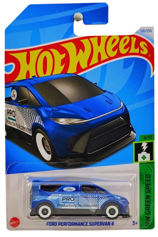 Hot Wheels 2024 - Collector # 128/250 - HW Green Speed 09/10 - Ford Performance Supervan 4 - Blue - 'Productivity Accelerated' - IC