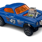 Hot Wheels 2024 - Collector # 153/250 - HW Reverse Rake 4/5 - Volvo P1800 Gasser - Matte Blue / #43 - USA Card