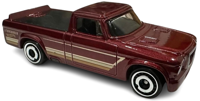 Hot Wheels 2024 Collector 155 240 HW Hot Trucks 9 10 63 Studebaker Champ Burgundy Aero Disc Short Card