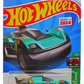 Hot Wheels 2024 - Collector # 166/250 - HW Reverse Rake 5/5 - New Models - Later Crater - Turquoise / #57 - USA Card