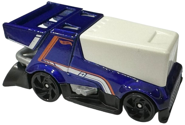 Hot Wheels 2024 - Collector # 168/250 - HW Ride-Ons 5/5 - New Models - Rink Racer - Blue - USA 'Let's Race' Card