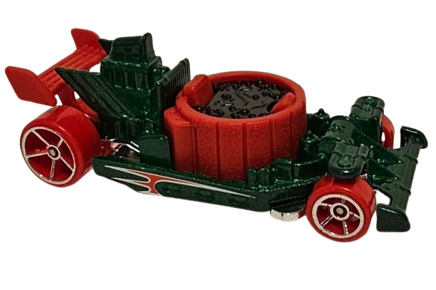 Hot Wheels 2024 - Theme / Winter / Holiday Hot Rods # 2/5 - Hot Tub - Green & Red - Walmart Exclusive