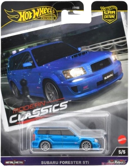 Hot Wheels 2024 - Premium / Car Culture / Modern Classics 5/5 - Subaru Forester STi - Mica Blue - Metal/Metal & Real Riders - NEW Casting!