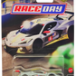 Hot Wheels 2024 - Premium / Car Culture / Race Day 2/5 - Corvette C8.R - Gray / Yellow Stripe / #4 - Metal/Metal & Real Riders