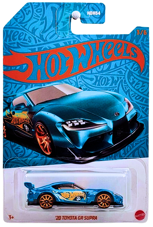 Hot Wheels 2024 - 56th Anniversary Wave 2 # 3/6 - '20 Toyota GR Supra - Turquoise & Copper - Drug & Discount Stores Exclusive