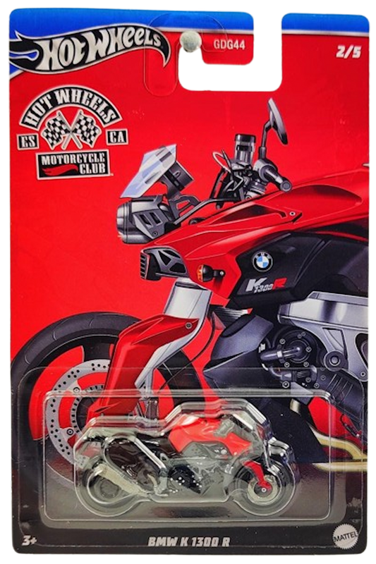 Hot Wheels 2024 - Theme / Motorcycle Club Series 2/5 - BMW K 1300 R - Black & Red - Blister Card