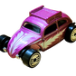 Hot Wheels 2024 - Theme Series / Mix 2 / Ultra Hots 8/8 - Custom Volkswagen Beetle - Spectraflame Pink - UH Wheels - Target Exclusive - Retro Ultra Hots Blister Card