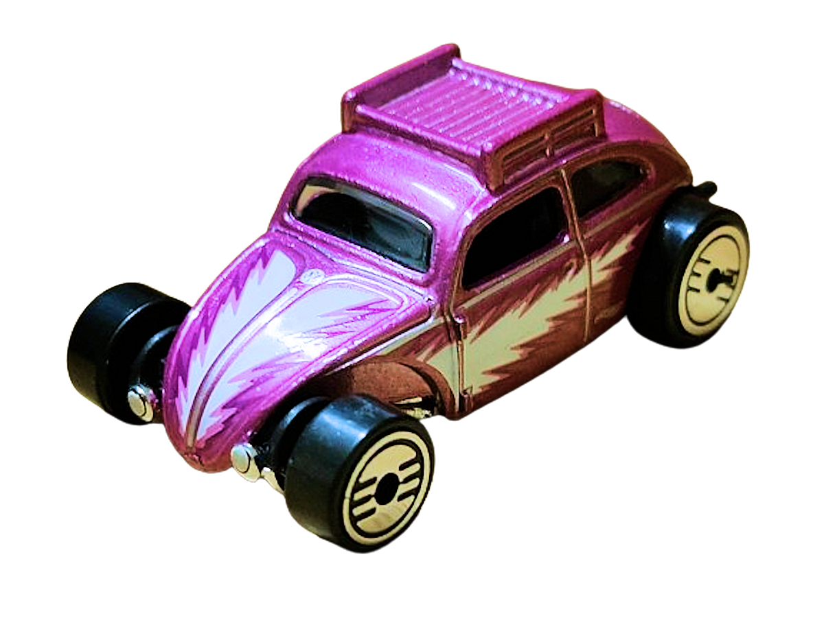 Hot Wheels 2024 - Theme Series / Mix 2 / Ultra Hots 8/8 - Custom Volkswagen Beetle - Spectraflame Pink - UH Wheels - Target Exclusive - Retro Ultra Hots Blister Card