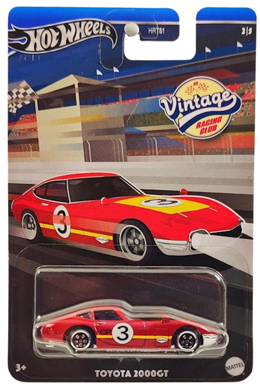 Hot Wheels 2024 - Theme / Vintage Racing Club 2/5 - Toyota 2000GT - Red / #3 - C5 Wheels - Kroger Exclusive