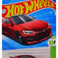 Hot Wheels 2025 - Collector # 009/250 - HW EV 1/10 - Tesla Model S Plaid - Red Metalflake - USA Card