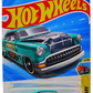 Hot Wheels 2025 - Collector # 012/250 - HW Art Cars 2/10 - Custom '53 Chevy - Aqua / 'HW Tiki Time' - USA Card