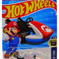 Hot Wheels 2025 - Collector # 030/250 - HW Screen Time 3/10 / Mariokart - Standard Kart - Red, White & Blue - USA Card