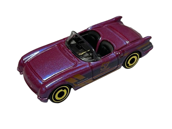 Hot Wheels 2025 - Theme / Purple & Gold / 57th Anniversary 4/6 - '55 Corvette - Pearl Purple & Gold Chrome - Drug & Discount Stores Exclusive