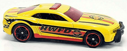 Hot Wheels 2014 - Collector # 042/250 - HW City / HW Rescue - '10 Camaro SS - Yellow / HWFD - USA Card