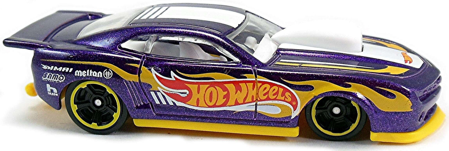 Hot Wheels 2016 - Collector # 064/250 - HW Mild to Wild 9/10 - '10 Pro Stock Camaro - Metalflake Purple / Hot Wheels Livery - USA ‘Showdown’ Card