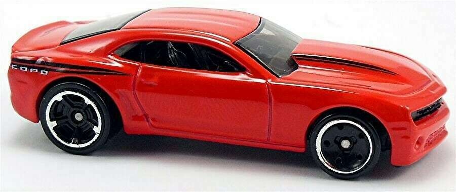 Hot Wheels 2014 - Collector # 229/250 - HW Workshop / Then And Now - New Models - '14 COPO Camaro - Red - USA